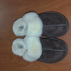 UGG Women's SCUFFETTE II Scuff Slipper Shoe ESPRESSO Suede US 7